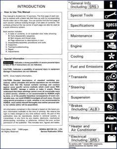 honda legend service manual, honda service manual, honda legend