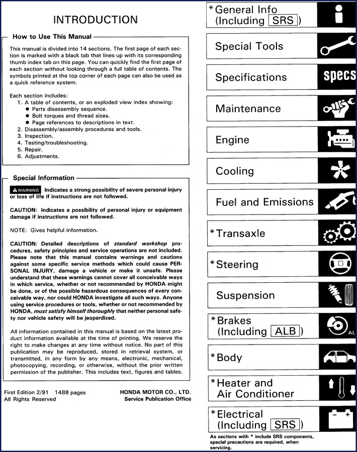 honda legend service manual, honda service manual, honda legend
