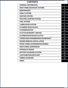 honda msx125 service manual, honda service manual, honda msx125