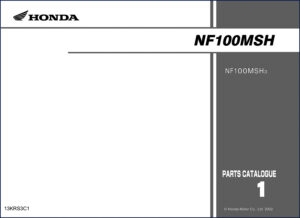 honda nf100msh 2002 parts catalog, honda parts catalog, honda nf100msh