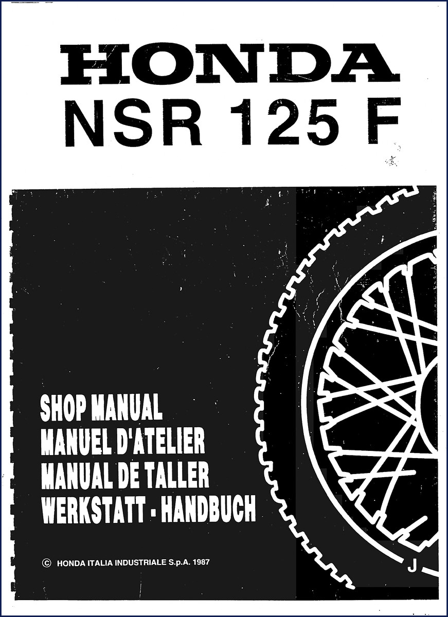 honda nsr 125 f 1987 workshop manual, honda workshop manual, honda nsr