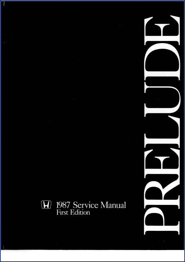 honda prelude 1986 service manual, honda service manual, honda prelude