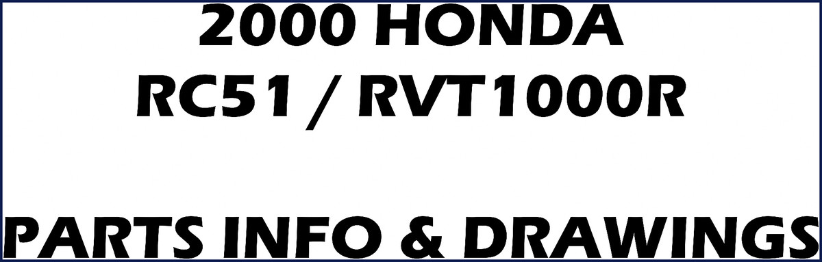 honda rc51 rvt1000r 2000 parts catalog, honda parts catalog, honda rc51