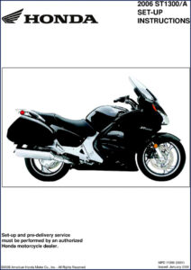 honda st1300 st1300a 2006 technical manual, honda manual, honda st1300