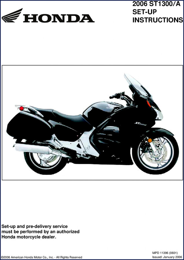 honda st1300 st1300a 2006 technical manual, honda manual, honda st1300