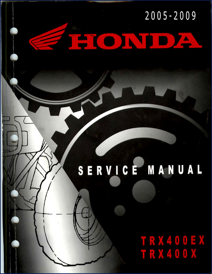 honda trx400ex, trx400x service manual (2005, honda service manual, honda trx400ex,