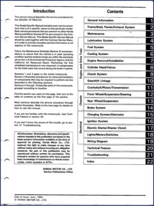 honda vf750c 1994 service manual, honda service manual, honda vf750c