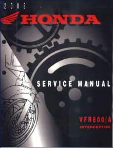 honda vfr800/a 2002 service manual, honda service manual, honda vfr800/a