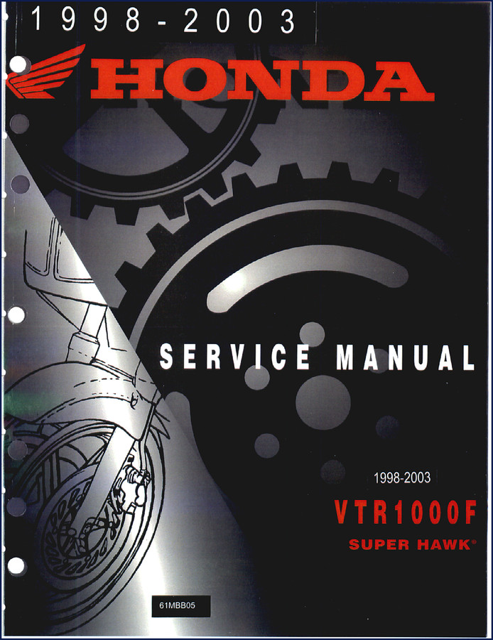 honda vtr1000f 2001 service manual, honda service manual, honda vtr1000f