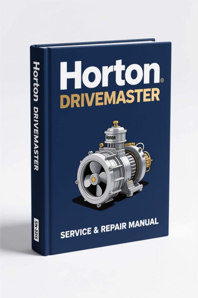 horton drivemaster service manual, horton service manual, horton drivemaster