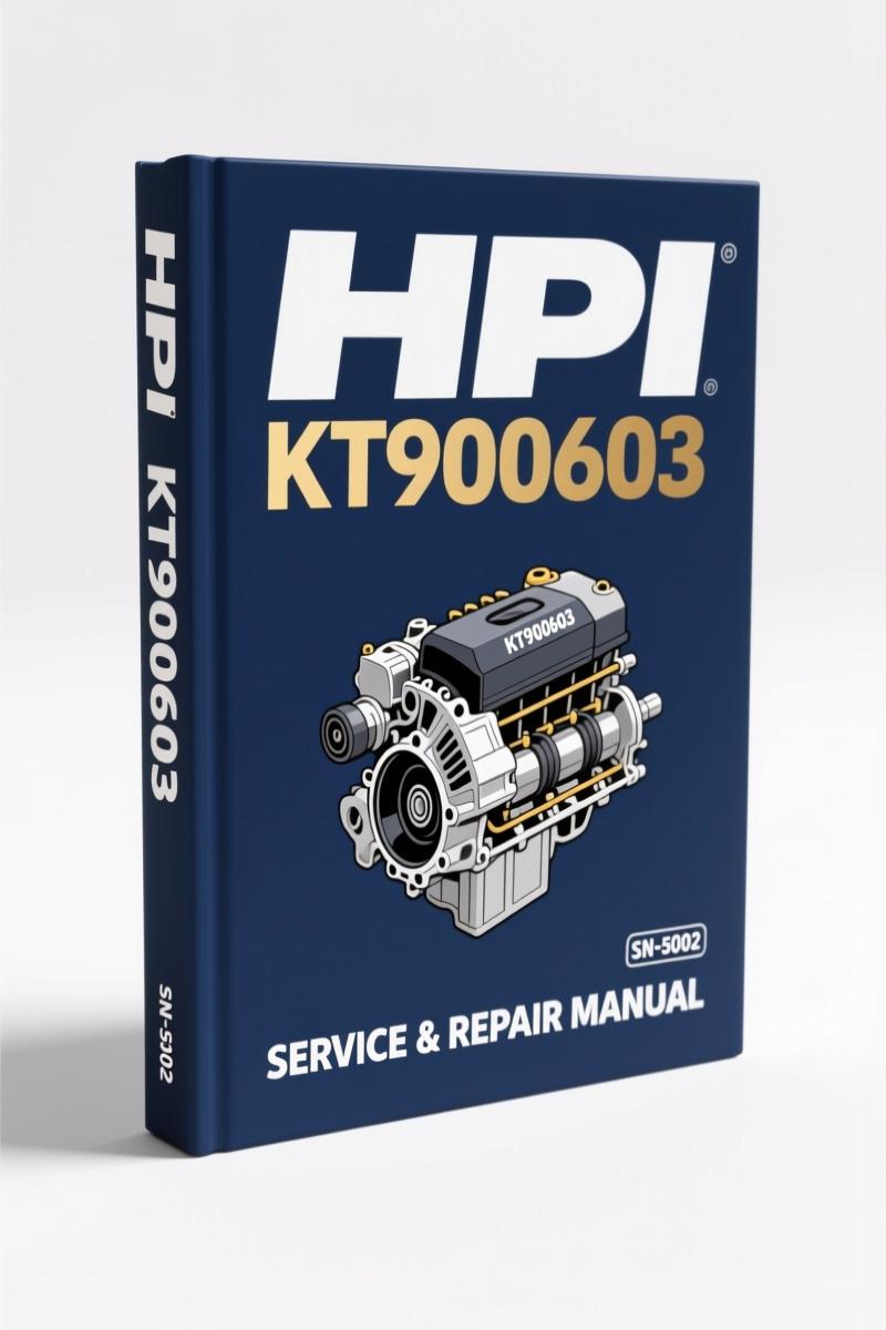 hpi kt900603 technical manual, hpi manual, hpi kt900603