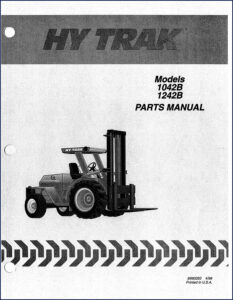 hy trak 1042b, 1242b 1998 parts catalog, hy trak parts catalog, hy trak trak