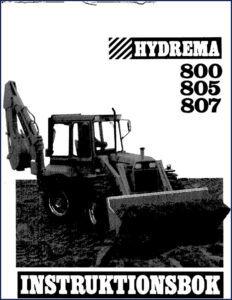 hydrema 800, 805, 807 operators manual, hydrema manual, hydrema 800,