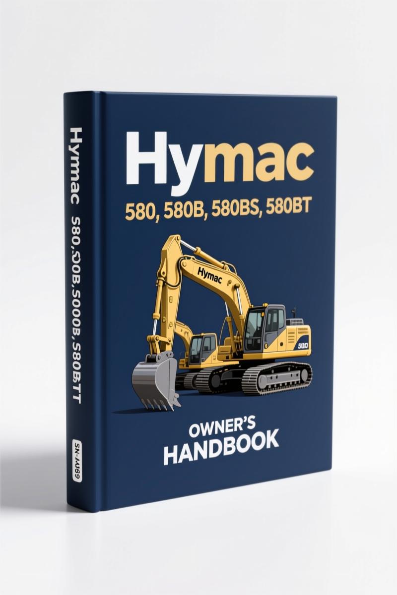 hymac 580 580b 580bs 580bt operators manual, hymac manual, hymac 580