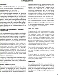 hyster extendable container attachment 1999 service manual, hyster service manual, hyster extendable