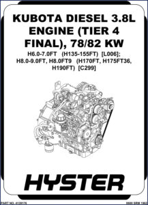 hyster h135ft, h170ft, h175ft36, h155ft, h190ft service manual, hyster service manual, hyster h135ft,