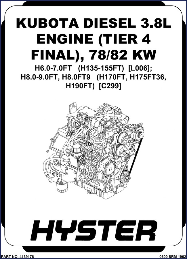 hyster h135ft, h170ft, h175ft36, h155ft, h190ft service manual, hyster service manual, hyster h135ft,
