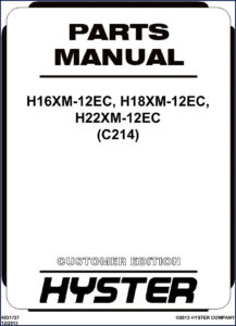 hyster h16xm, hyster manual