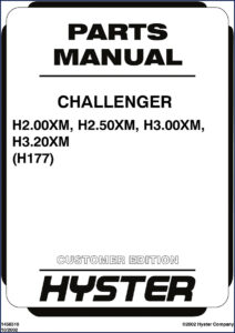 hyster h2.00xm, h2.50xm, h3.00xm, h3.20xm 2002 parts catalog, hyster parts catalog, hyster h2.00xm,