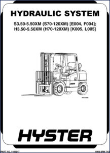 hyster h3.50xm h5.50xm s3.50xm s5.50xm service manual, hyster service manual, hyster h3.50xm