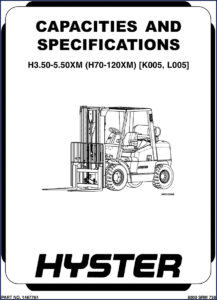 hyster h3.50xm, h5.50xm, h70xm, h120xm service manual, hyster service manual, hyster h3.50xm,