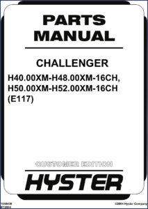hyster h40.00xm, h48.00xm, h50.00xm, h52.00xm 2004 parts catalog, hyster parts catalog, hyster h40.00xm,