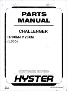 hyster h70xm h120xm 2005 parts catalog, hyster parts catalog, hyster h70xm