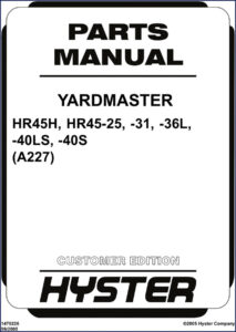 hyster hr45, hyster manual