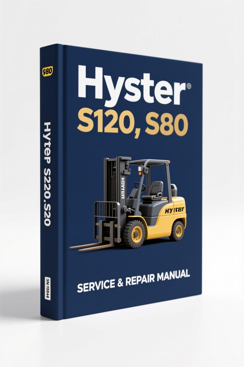 hyster s120, s80 technical manual, hyster manual, hyster s120,