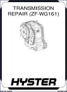 hyster wg161 2015 repair manual, hyster repair manual, hyster wg161