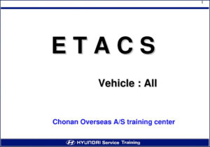 hyundai etacs training manual, hyundai manual, hyundai etacs