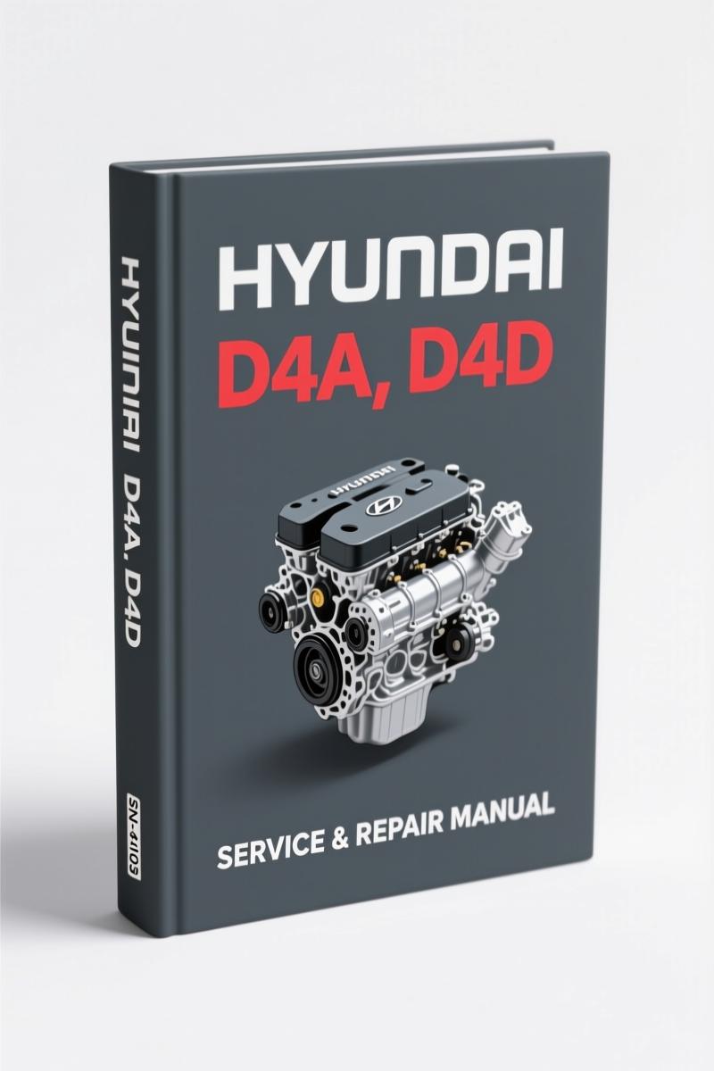 hyundai d4a d4d 2005 service manual, hyundai service manual, hyundai d4a