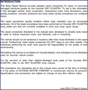 hyundai elantra 2000 repair manual, hyundai repair manual, hyundai elantra