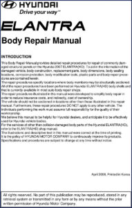 hyundai elantra 2006 repair manual, hyundai repair manual, hyundai elantra