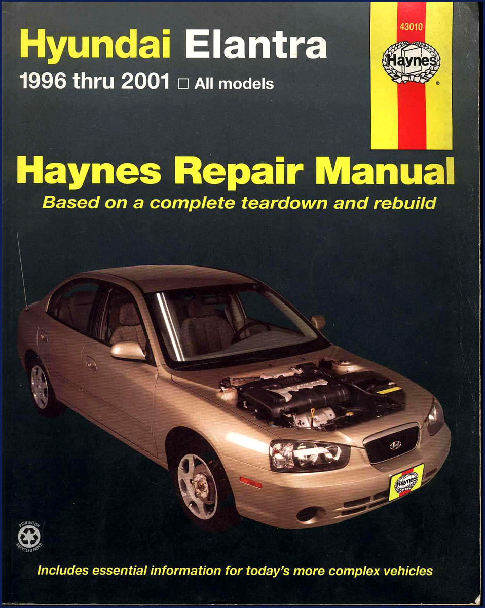 hyundai elantra repair manual (1996, hyundai repair manual, hyundai elantra
