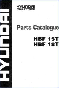 hyundai hbf 15t hbf 18t parts catalog, hyundai parts catalog, hyundai hbf