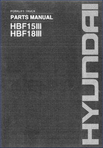 hyundai hbf15iii, hbf18iii parts catalog, hyundai parts catalog, hyundai hbf15iii,
