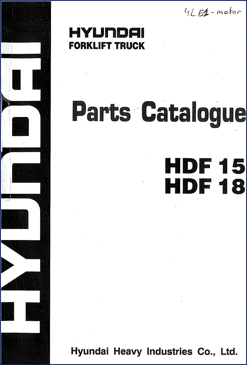 hyundai hdf 15, hdf 18 parts catalog, hyundai parts catalog, hyundai hdf