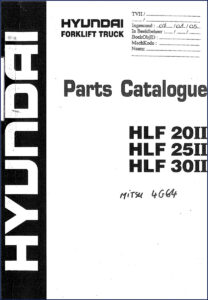 hyundai hlf 20ii, hlf 25ii, hlf 30ii parts, hyundai parts catalog, hyundai hlf