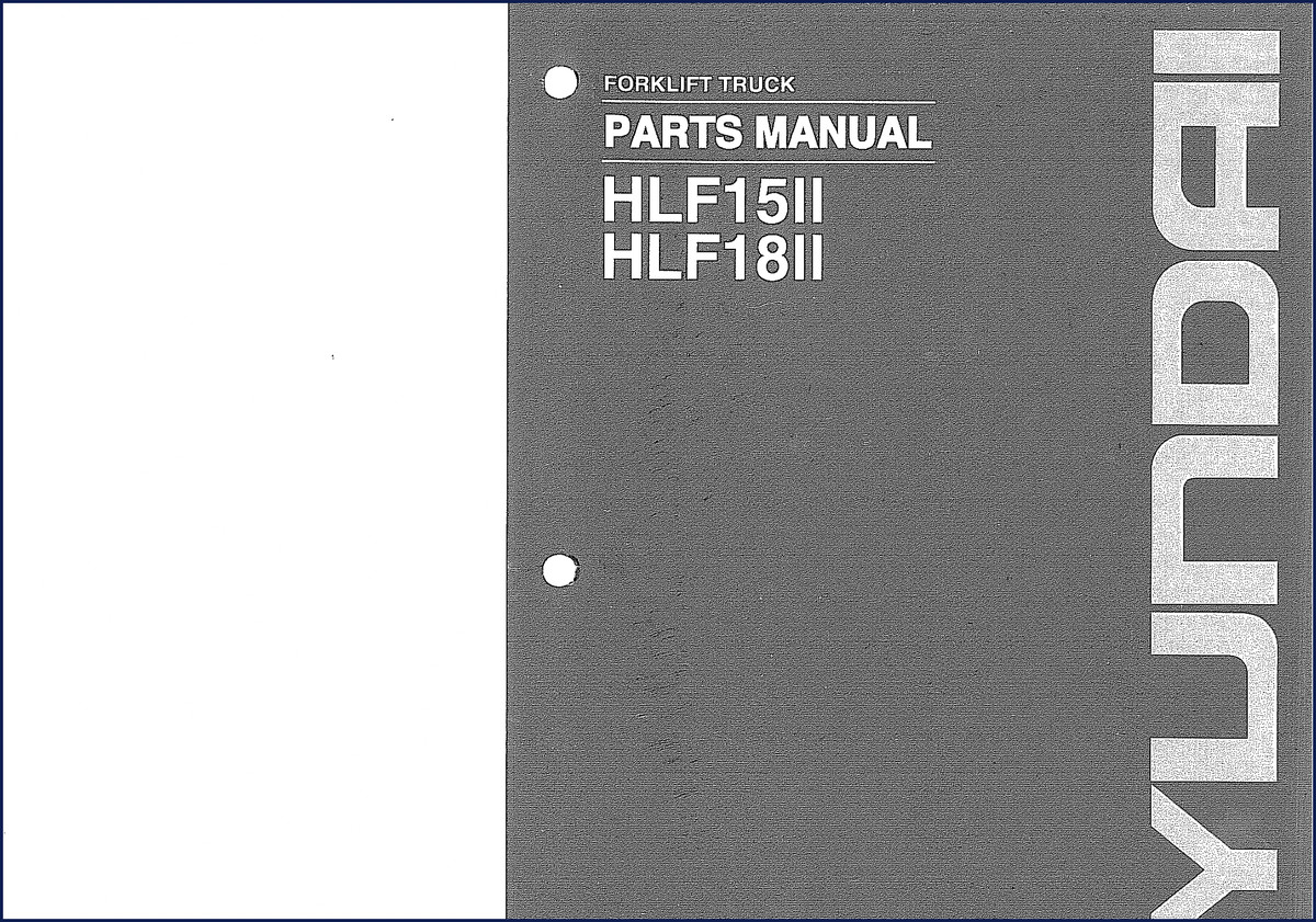 hyundai hlf15ii, hlf18ii parts catalog, hyundai parts catalog, hyundai hlf15ii,