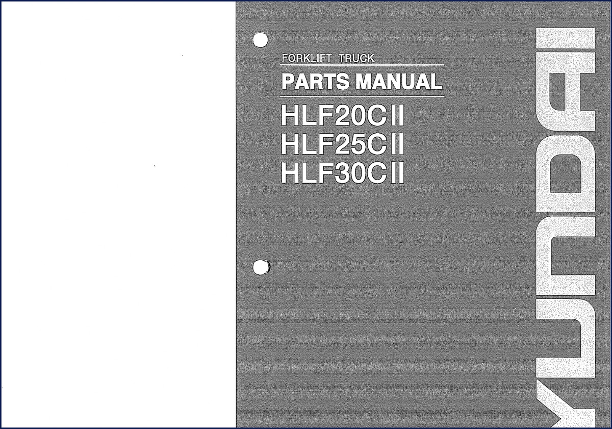 hyundai hlf30cii, hlf20cii, hlf25cii parts catalog, hyundai parts catalog, hyundai hlf30cii,