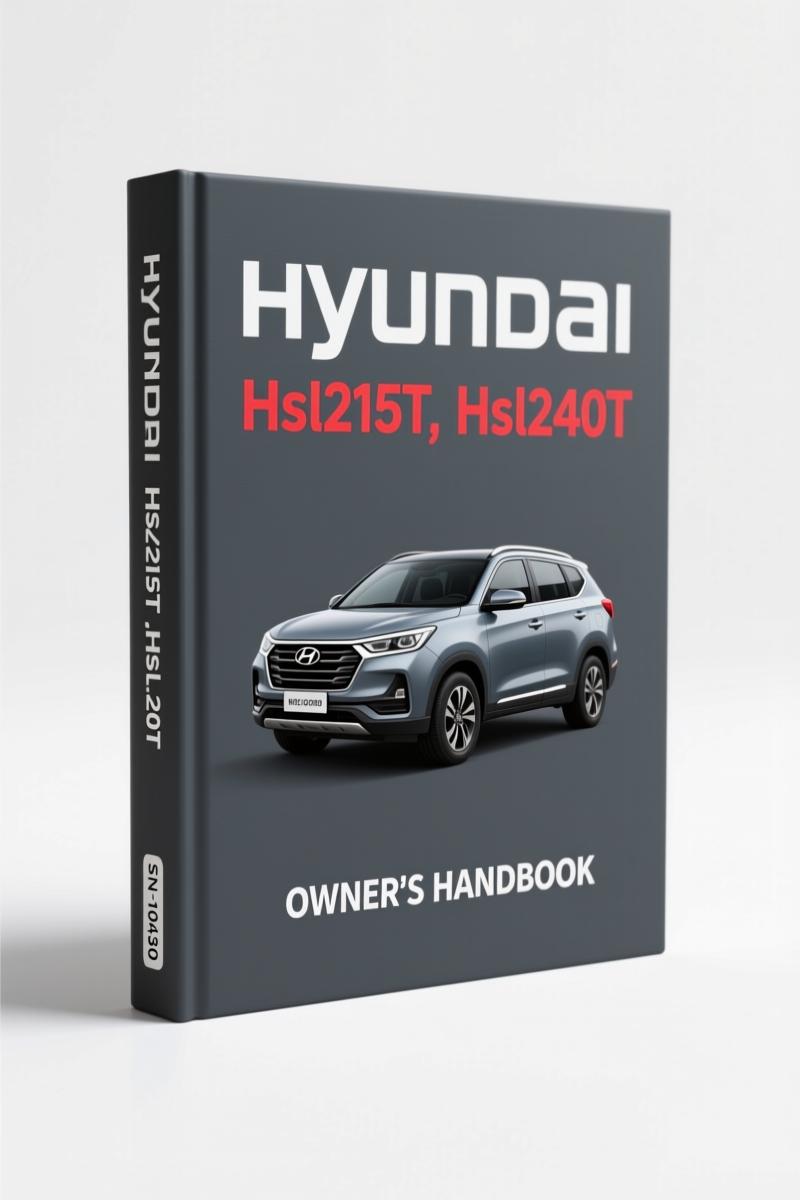hyundai hsl215t, hsl240t operators manual, hyundai manual, hyundai hsl215t,