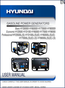 hyundai hy3000i, hyundai manual