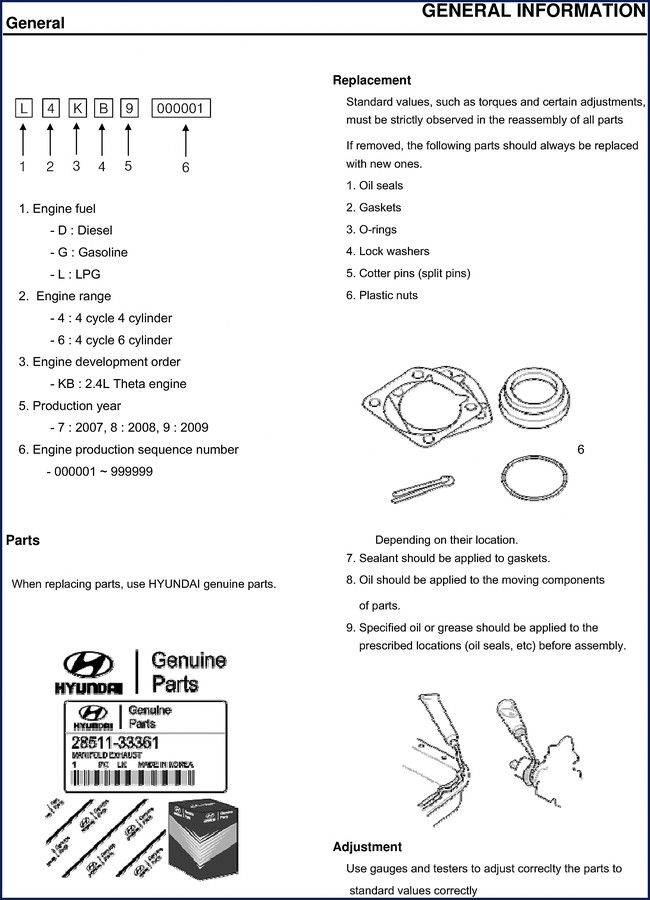 hyundai l4kb service manual, hyundai service manual, hyundai l4kb