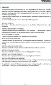 hyundai r290lc service manual, hyundai service manual, hyundai r290lc