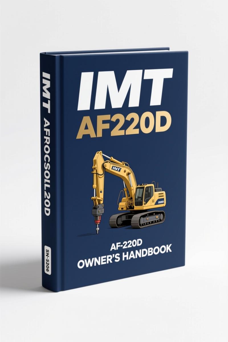imt af220d 2008 operators manual, imt manual, imt af220d