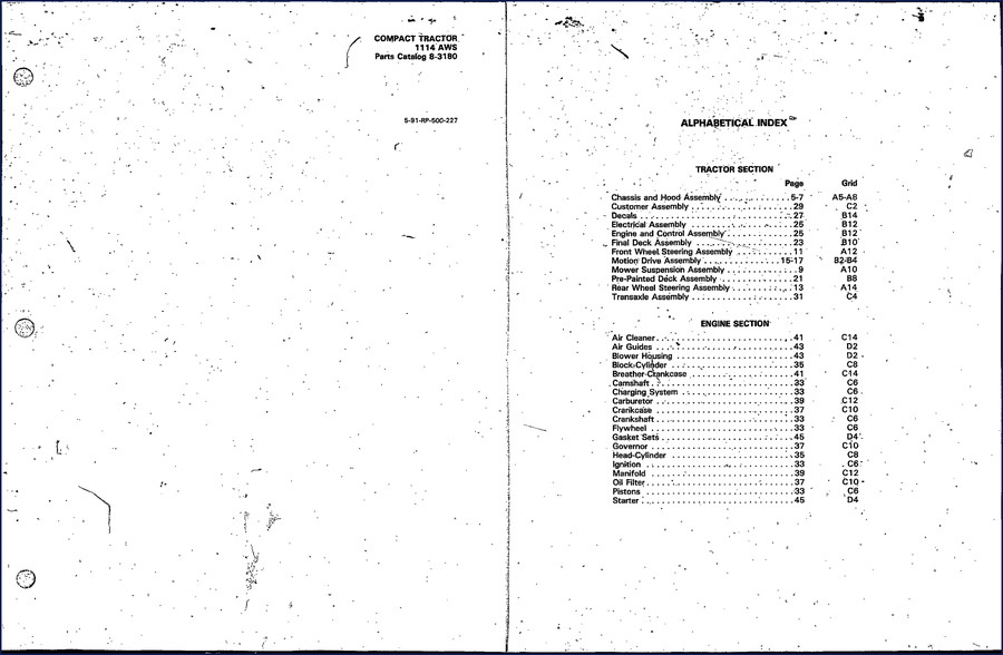 ingersoll rand 1114 aws 1991 parts catalog, ingersoll rand parts catalog, ingersoll rand rand
