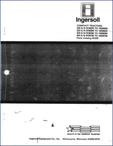 ingersoll rand 220, 222, 224, 444 parts catalog, ingersoll rand parts catalog, ingersoll rand rand