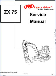 ingersoll rand zx 75 2006 service manual, ingersoll rand service manual, ingersoll rand rand