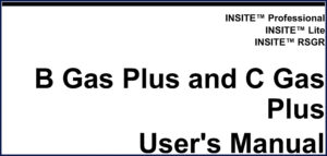 insite b gas plus, c gas plus user, insite manual, insite b